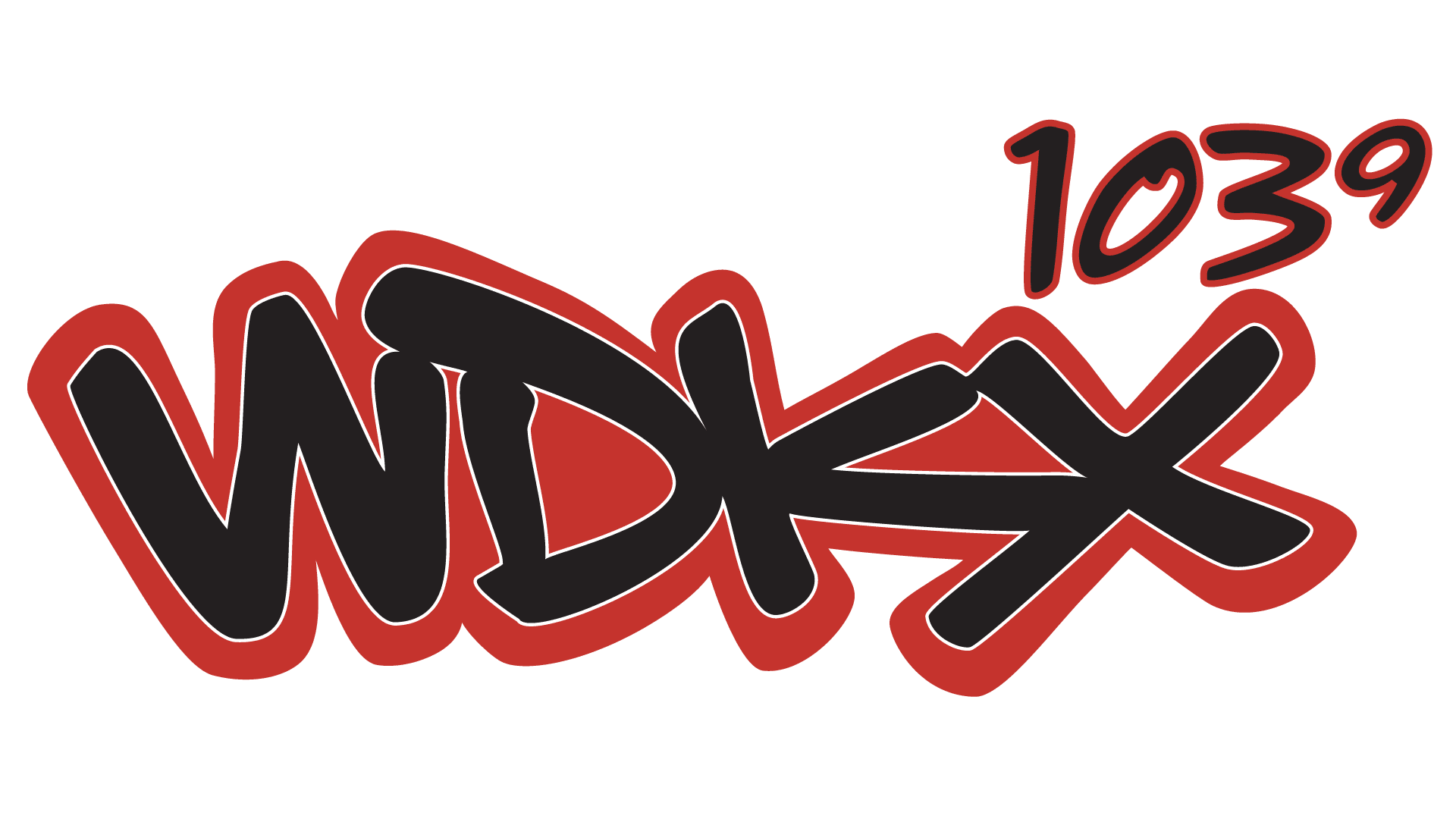 A black and red logo with the word " ndky 1 0 " written in graffiti.